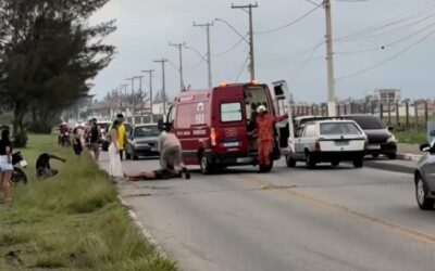 Acidente deixa motociclista ferido em SJB
