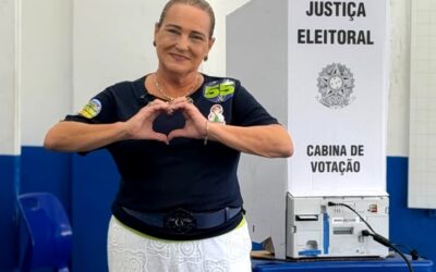 Carla Machado vota em Campos