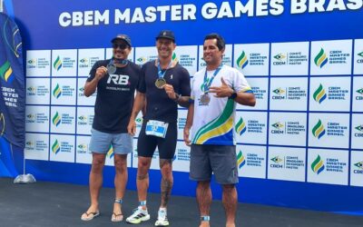 Atleta sanjoanense Marcus Ribeiro conquista medalha de ouro no aquathlon do CBEM Master Games Brasil