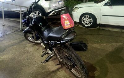 Motocicleta com sinais de adulteração é apreendida após perseguição em Barcelos, em São João da Barra